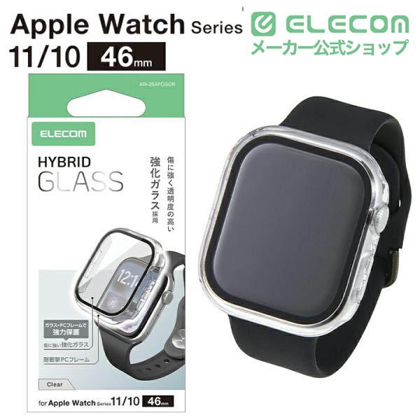 Apple Watch炭素繊維ケース10 46 mmフッ素ゴムバンド、iWatchシリーズ 