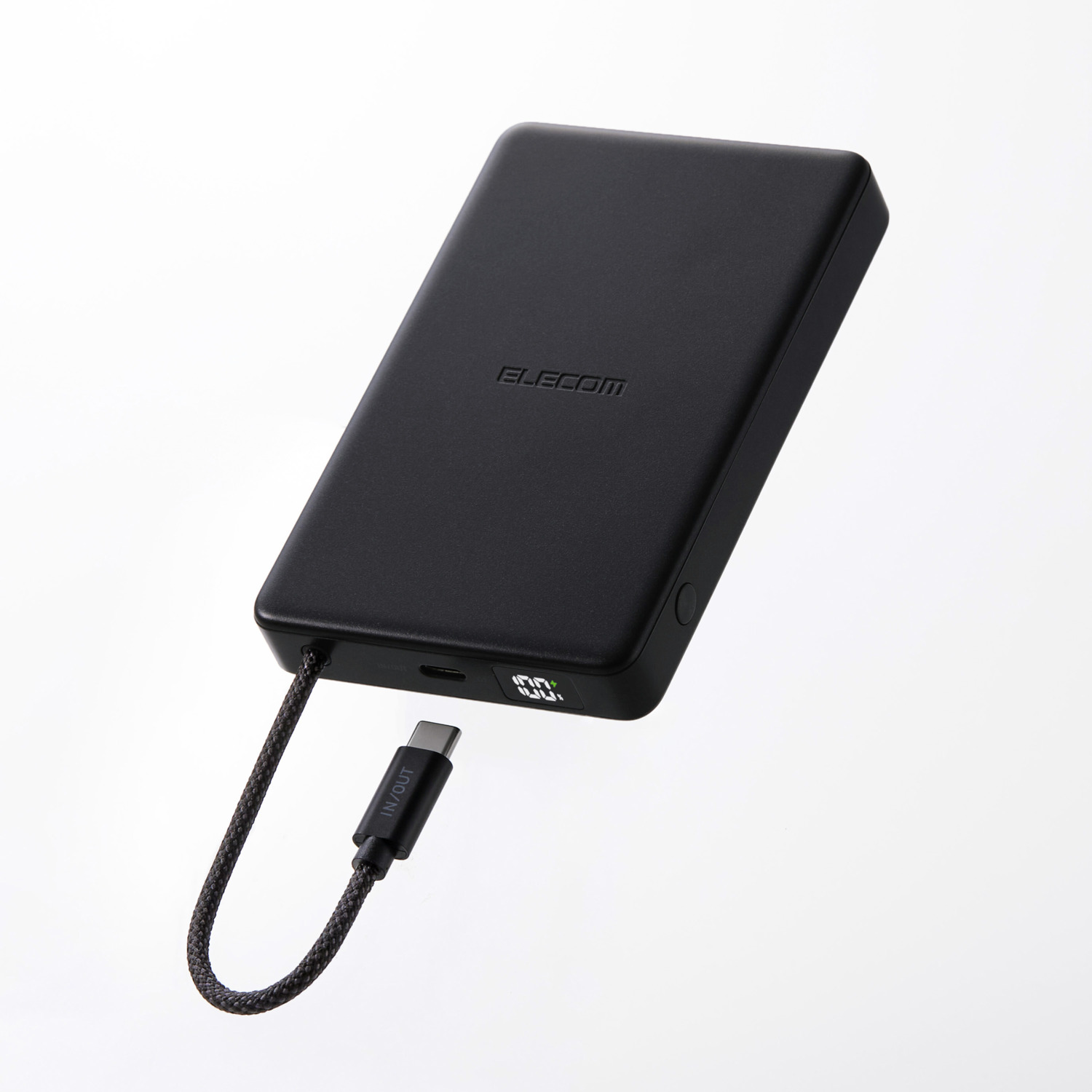 ケーブル一体型 半固体モバイルバッテリー(10000mAh/30W) | エレコム