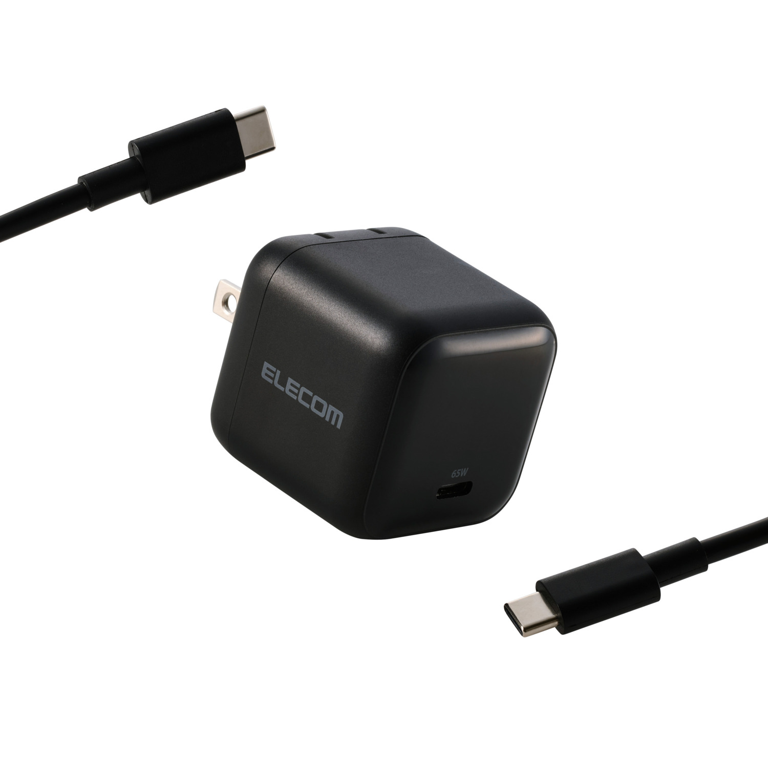 USB Power Delivery 65W AC充電器(C-Cケーブル付属/1.5m) | エレコム