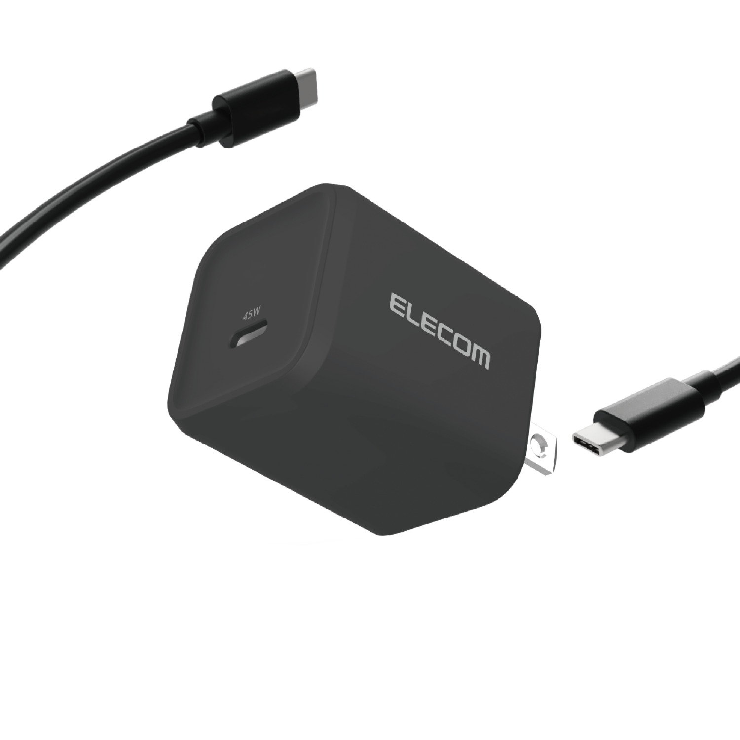 USB Power Delivery 45W AC充電器(C-Cケーブル付属/1.5m) | エレコム