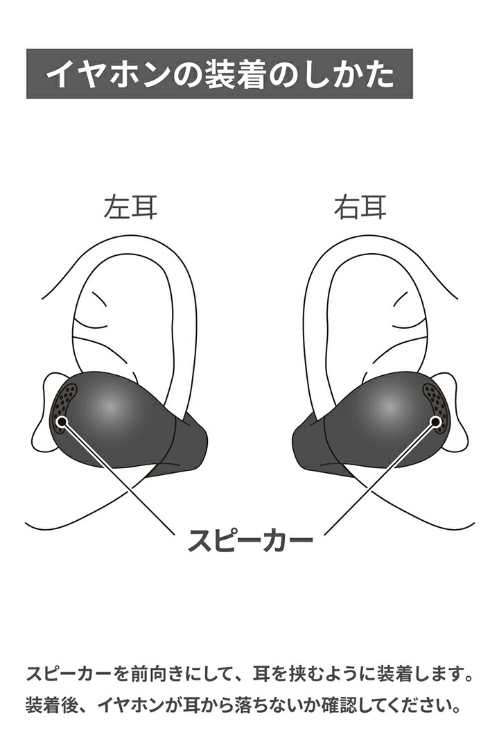 オープンイヤー型イヤーカフタイプ完全ワイヤレスイヤホン | エレコム
