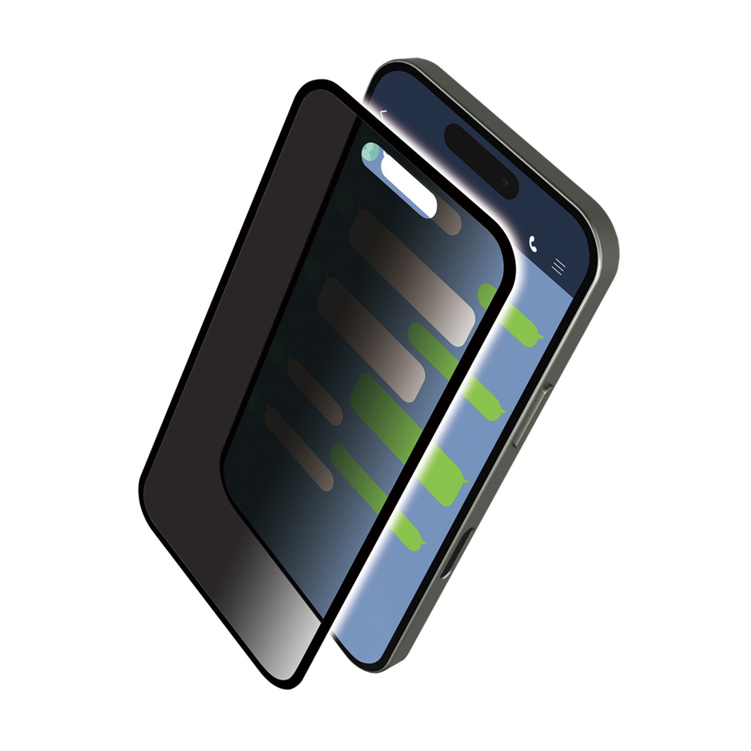 iPhone 17 Pro ガラスフィルム フレーム付き 二次強化 のぞき見防止