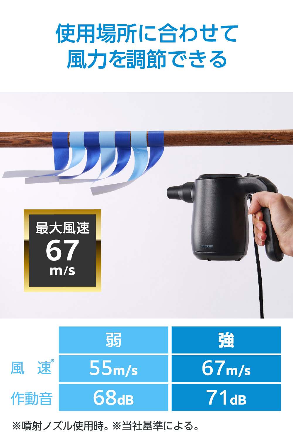 電動エアダスター AC電源タイプ | エレコムダイレクトショップ本店はPC