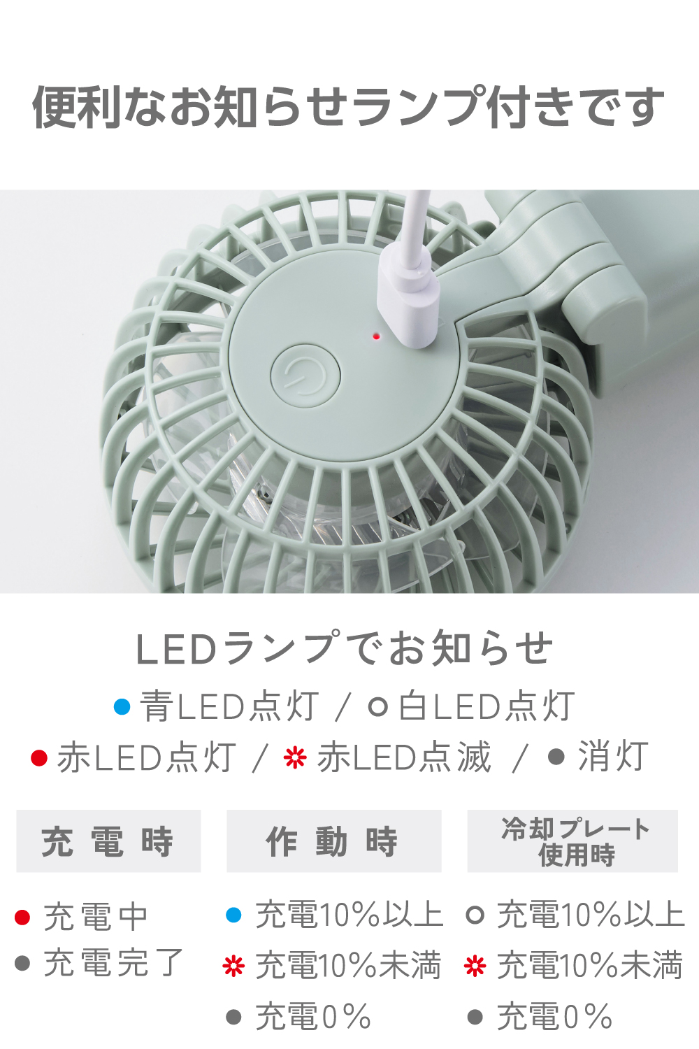 ハンディファン 冷却プレート付き | エレコムダイレクトショップ本店は