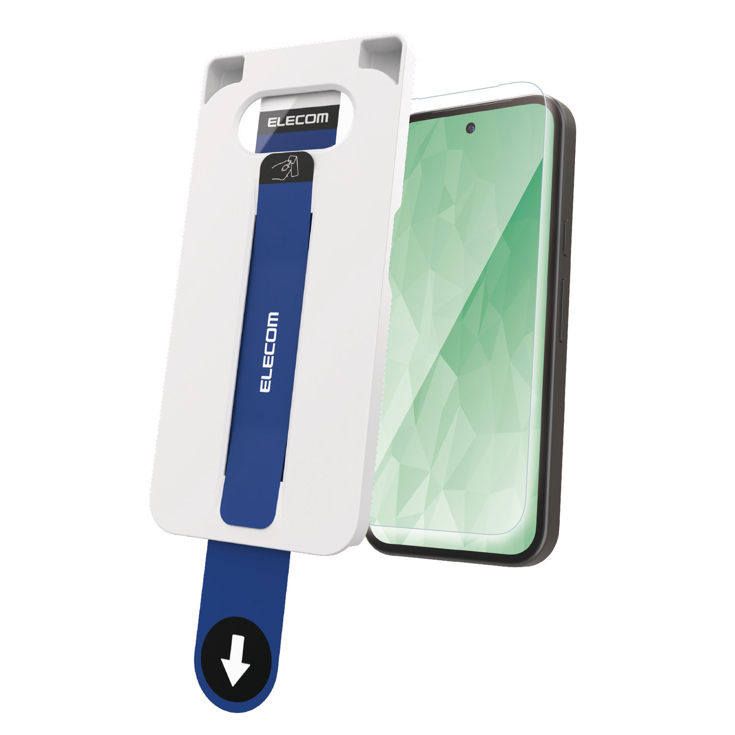 Google Pixel 10a ガラスフィルム 高透明 超簡単貼付ツール | エレコム