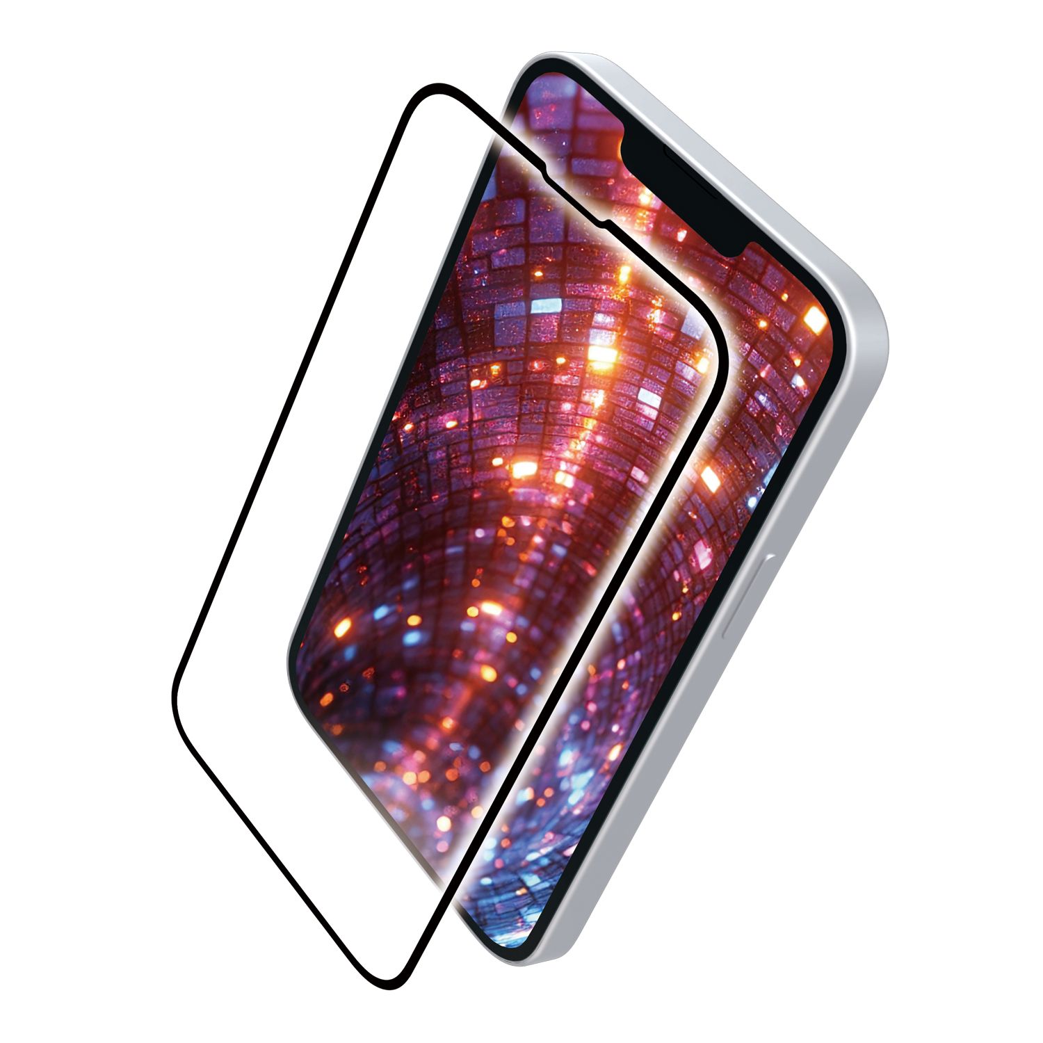 iPhone 17e/16e ガラスフィルム フレーム付 高透明 超簡単貼付ツール