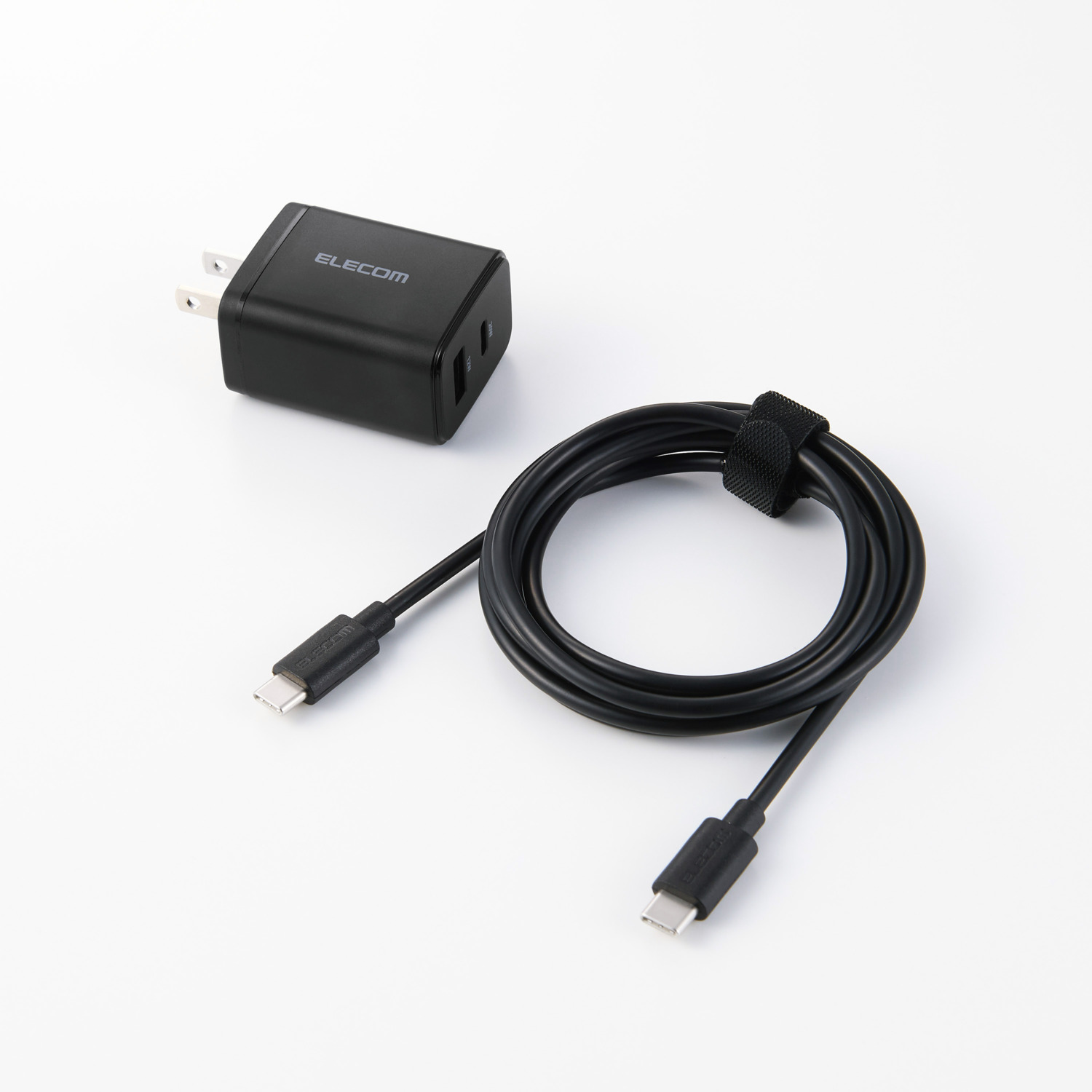 USB Power Delivery 20W AC充電器(C×1+A×1)C-Cケーブル1.5m付