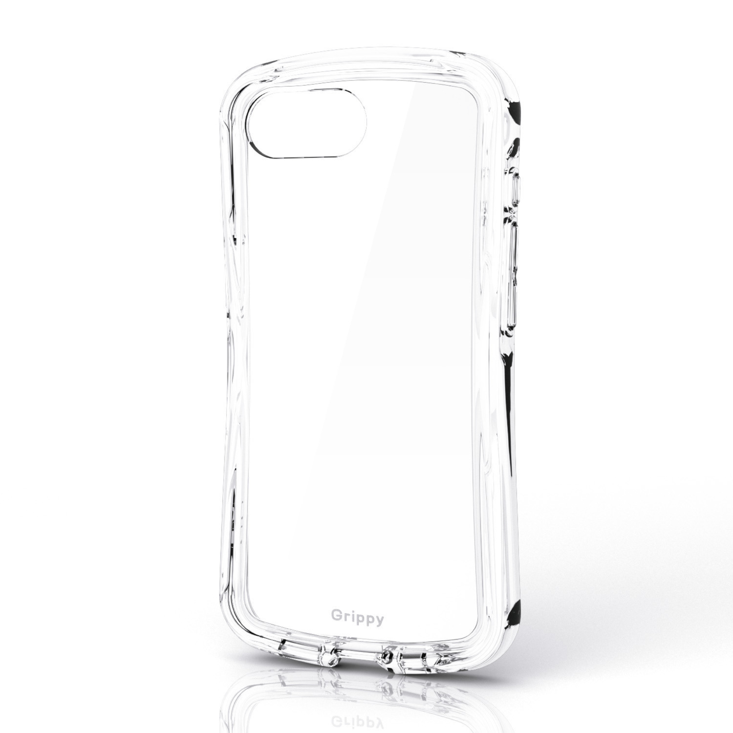 iPhone 17e/16e Grippy ハイブリッドケース オールクリア メタル