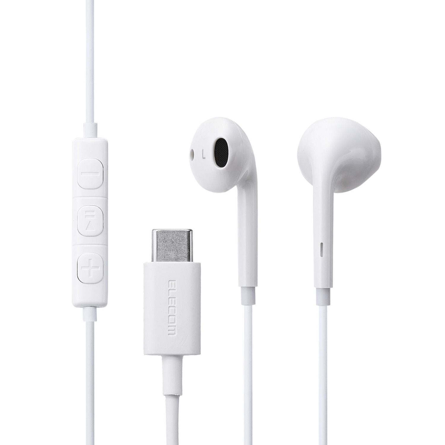 マイク付き 有線イヤホン USB Type-C(TM) インナーイヤー型 | エレコム