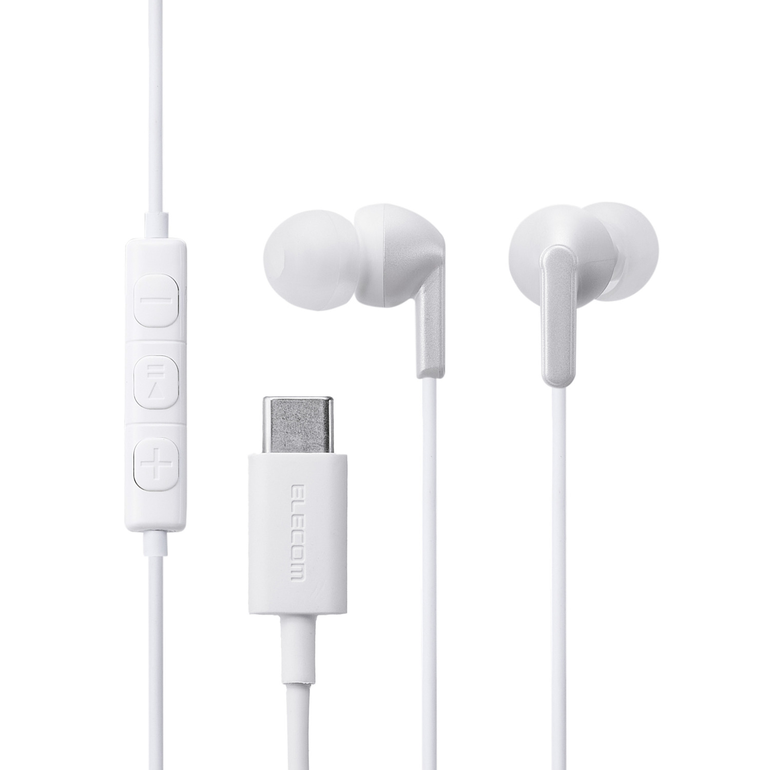 イヤフォン(パソコン用) マイク付き 有線イヤホン USB Type-C(TM) カナル型 | エレコム