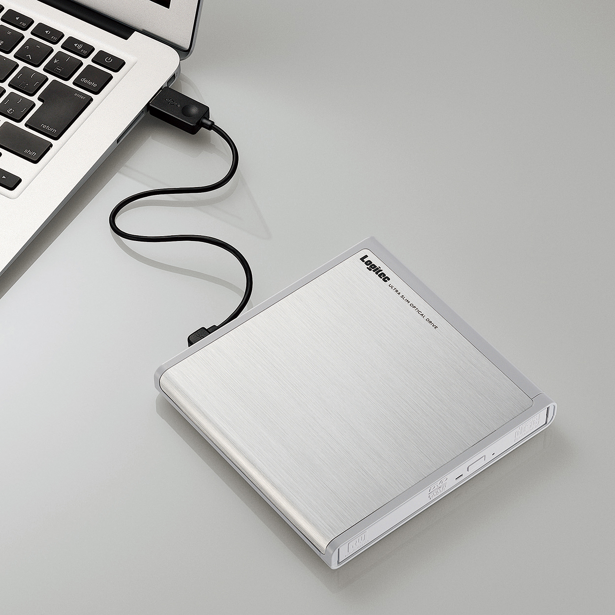 USB2．0ポータブルDVD編集再生書込ソフト付きWH