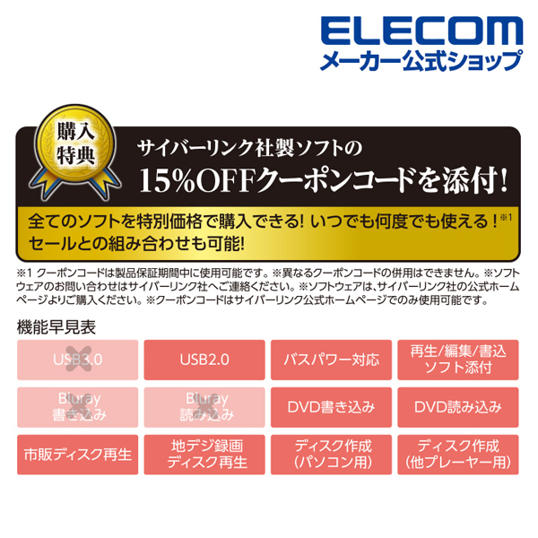 Usb2 0ポータブルdvdドライブ ホワイト エレコムダイレクトショップ本店はpc周辺機器メーカー Elecom の直営店です