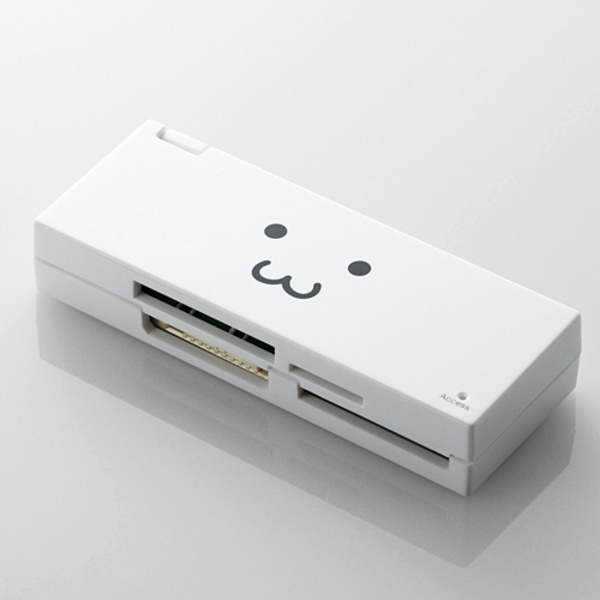 USB-A接続56+2メディア対応ケーブル収納メモリーカードリーダー