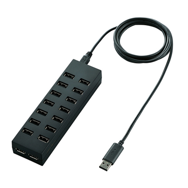 16ポートセルフパワーUSBハブ | エレコムダイレクトショップ本店はPC