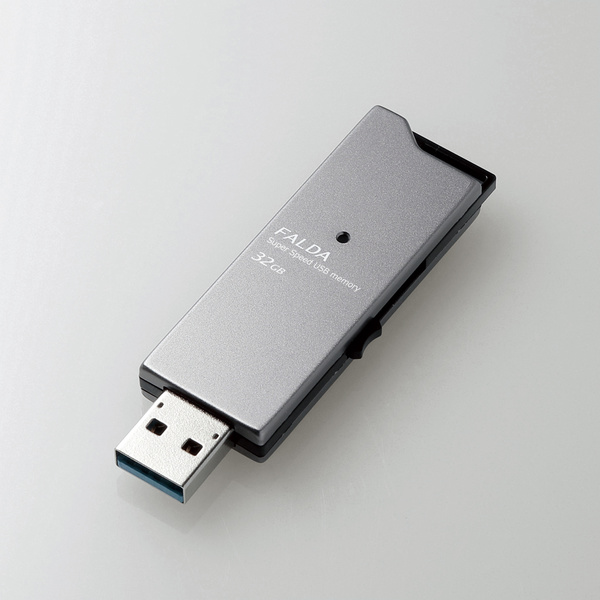 エレコム MF-DAU3032GBK 高速USB3.0メモリ (スライドタイプ) 32GB ブラック