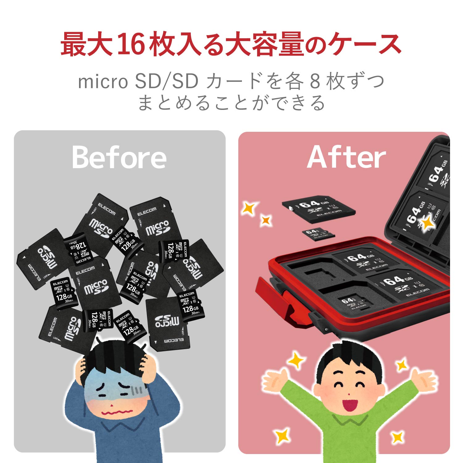 SD/microSDカードケース(耐衝撃) | エレコムダイレクトショップ本店は