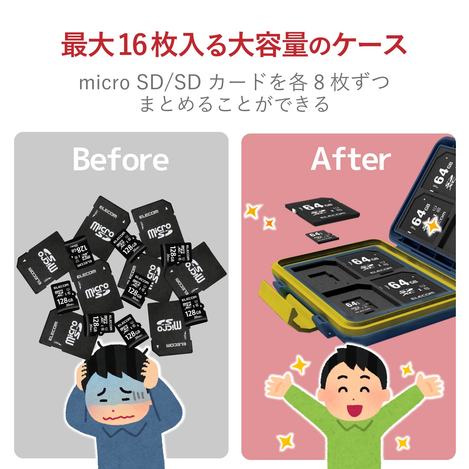 SD/microSDカードケース(耐衝撃) | エレコムダイレクトショップ本店は
