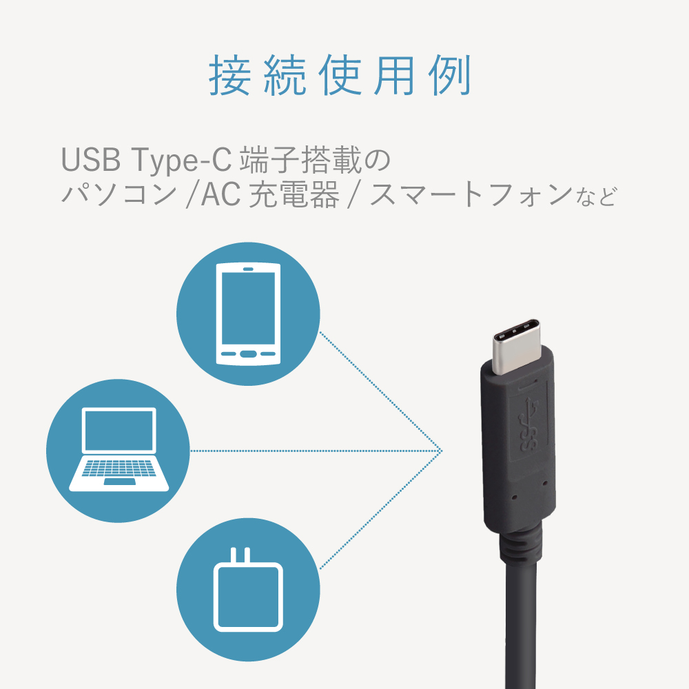 USB3.1ケーブル(C-C、USB PD対応) | エレコムダイレクトショップ本店は