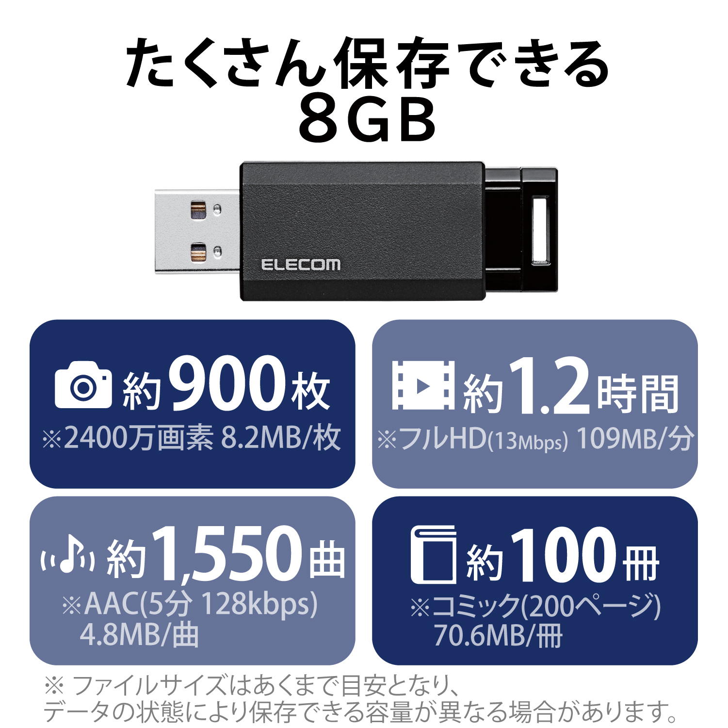 USB3.1(Gen1)対応 ノック式USBメモリ | エレコムダイレクトショップ