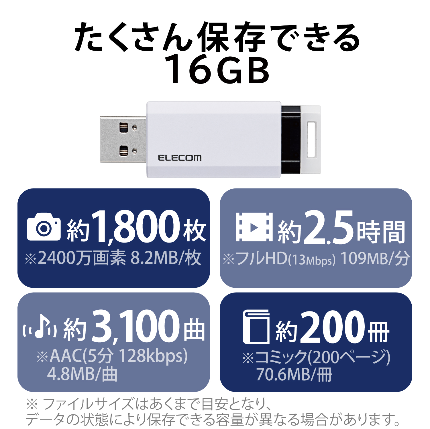 USB3.1(Gen1)対応 ノック式USBメモリ | エレコムダイレクトショップ