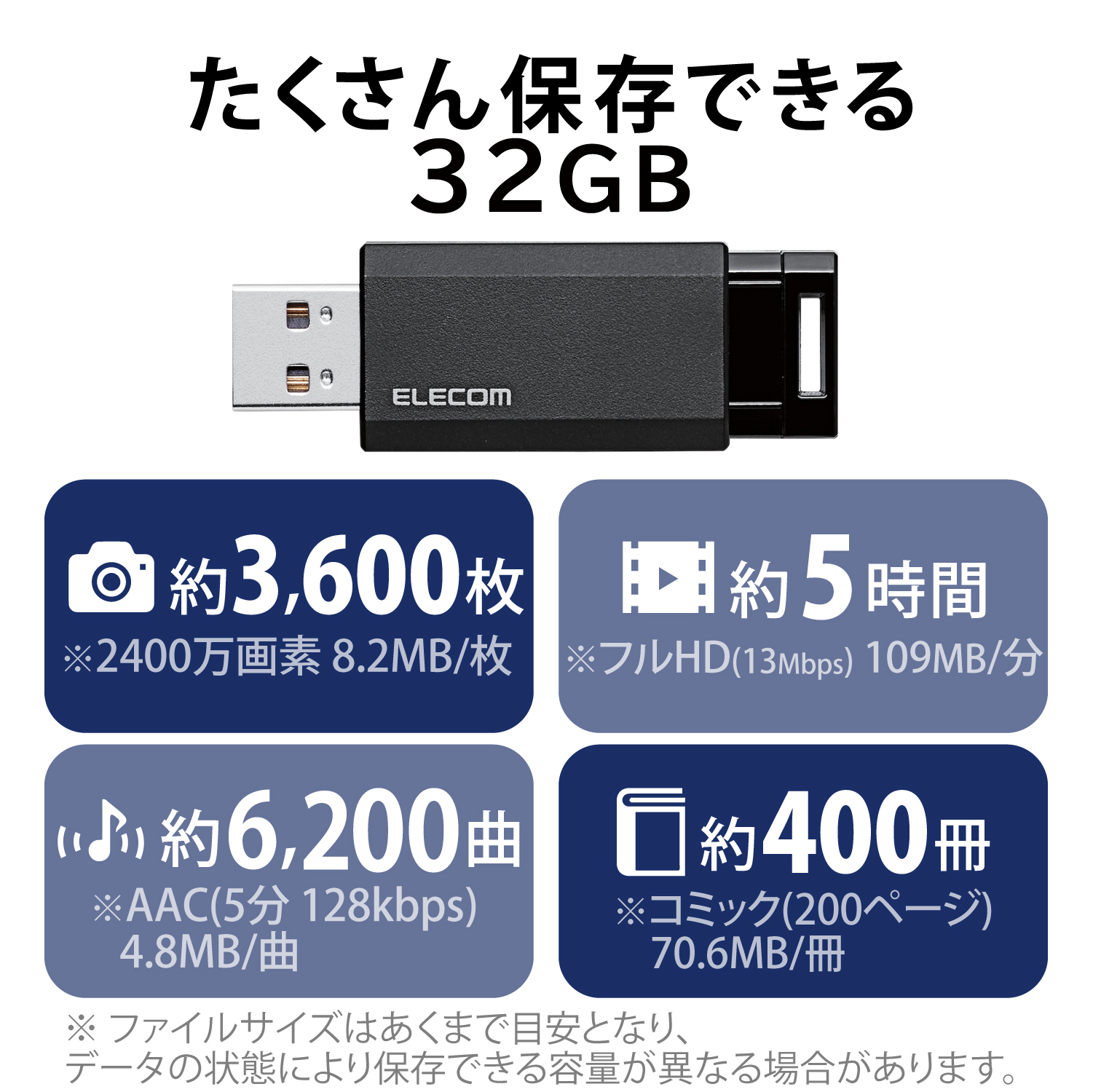 USB3.1(Gen1)対応 ノック式USBメモリ | エレコムダイレクトショップ