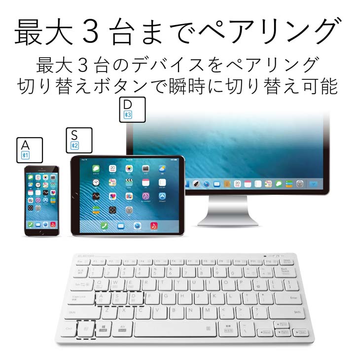 Bluetoothミニキーボード | エレコムダイレクトショップ本店はPC