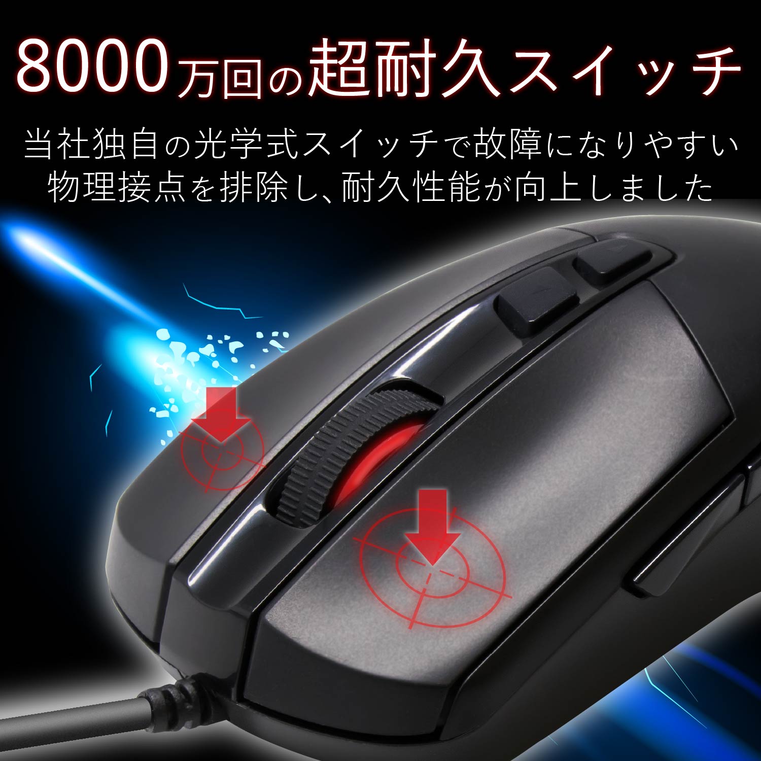 5ボタン搭載ゲーミングマウス | エレコムダイレクトショップ本店はPC