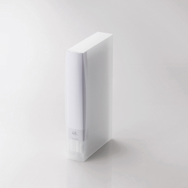 Blu-ray/DVD/CD用ディスクファイル 48枚収納 | エレコム