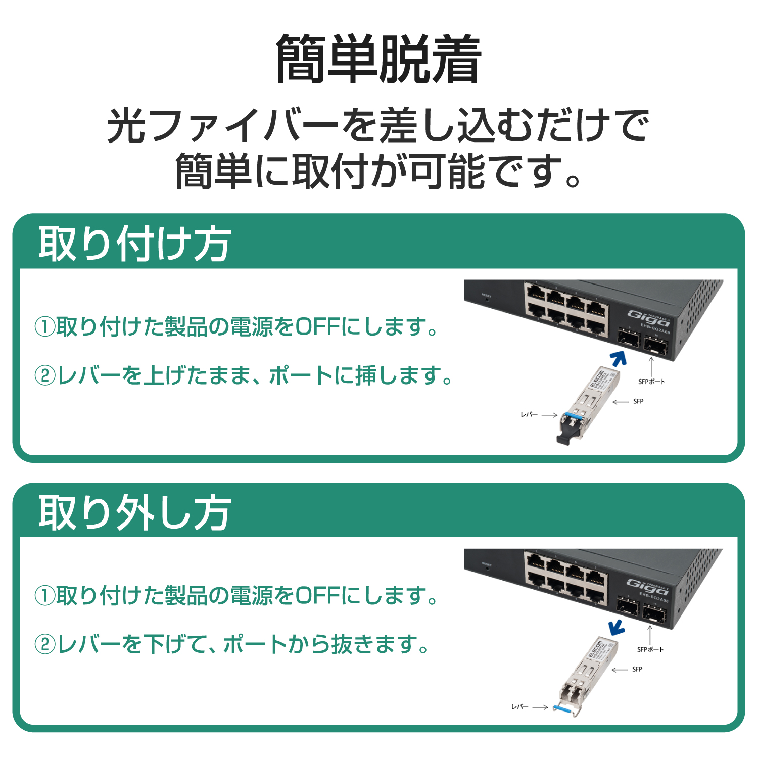 SFPモジュール(SX) | エレコムダイレクトショップ本店はPC周辺機器