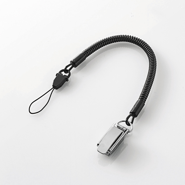 スマートフォン用クリップストラップ/メタル/70cm | エレコム