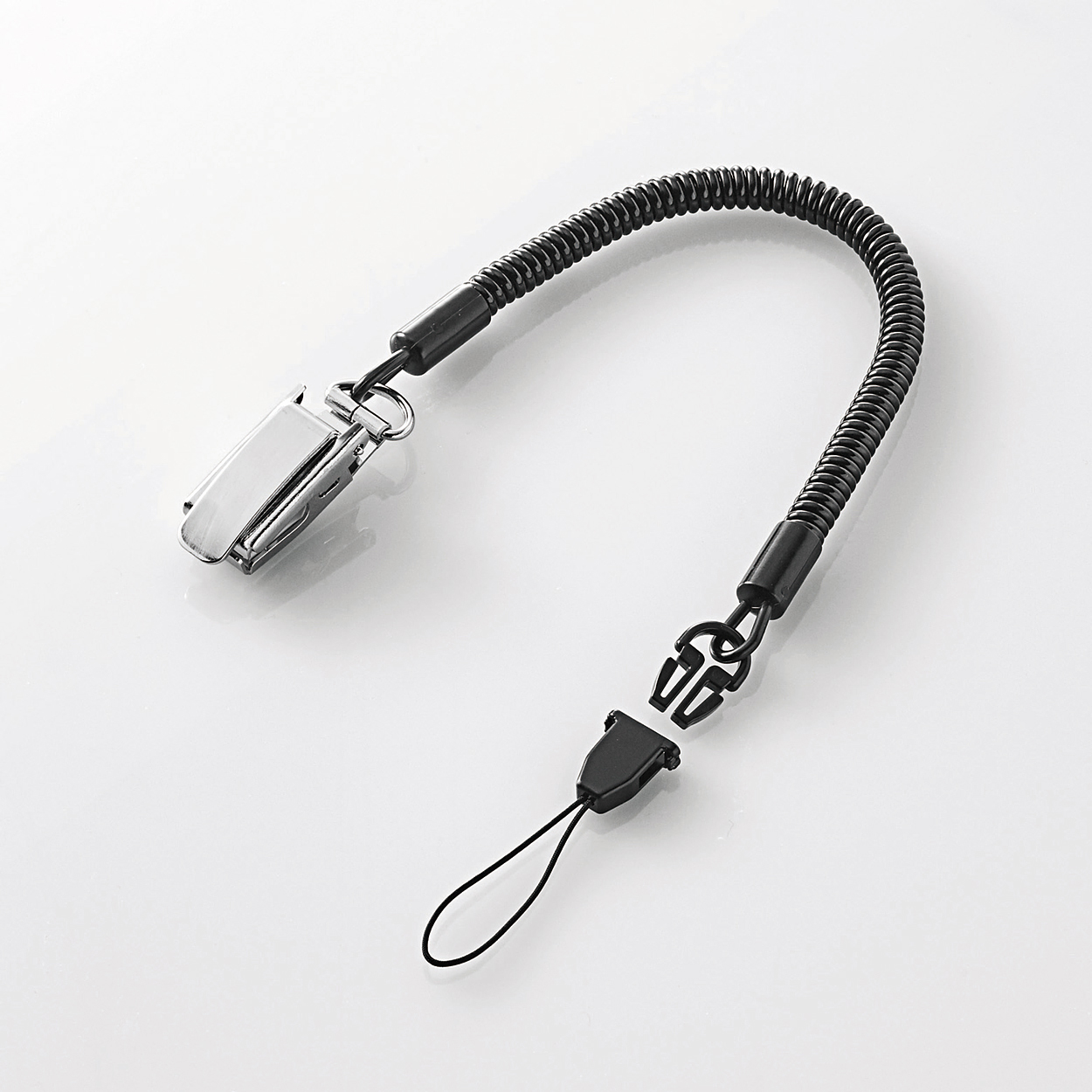 スマートフォン用クリップストラップ/メタル/70cm | エレコム スマートフォン用クリップストラップ/メタル/70cm | エレコム
