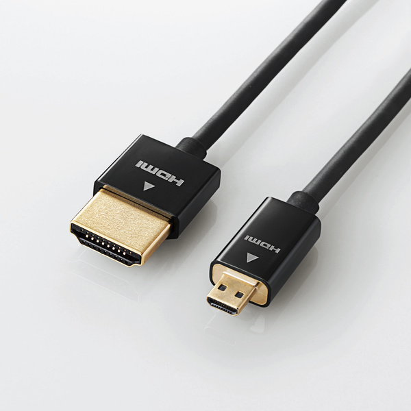 ハイスピードHDMI(R)ケーブル(Type-A - Type-D/スーパースリム