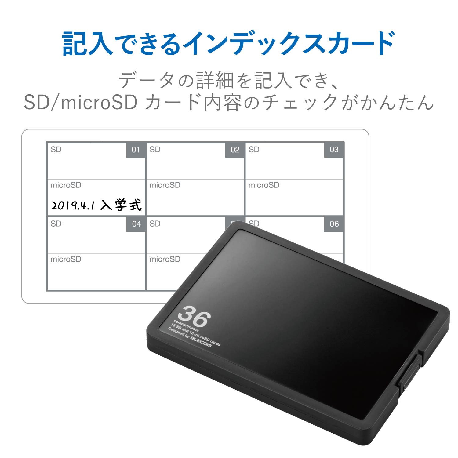 SD/microSDカードケース（プラスチックタイプ） | エレコムダイレクト