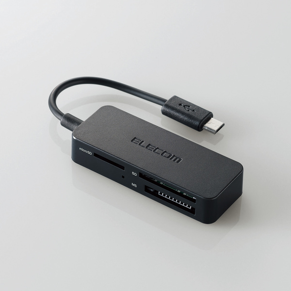 USB Micro-B接続 タブレット・スマホ専用メモリーカードリーダー