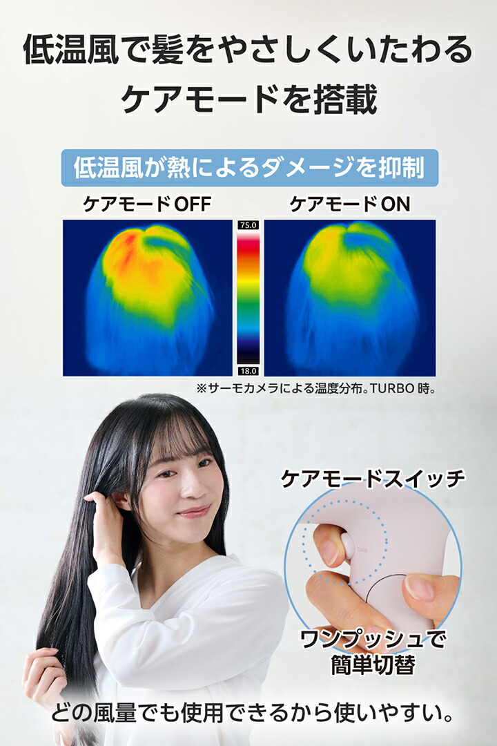 マイナスイオン ヘアドライヤー | エレコムダイレクトショップ本店はPC