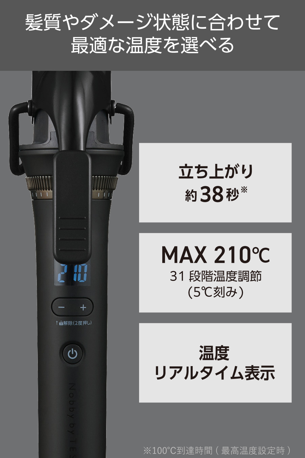 プロフェッショナル プロテクトイオン カールアイロン 32mm径