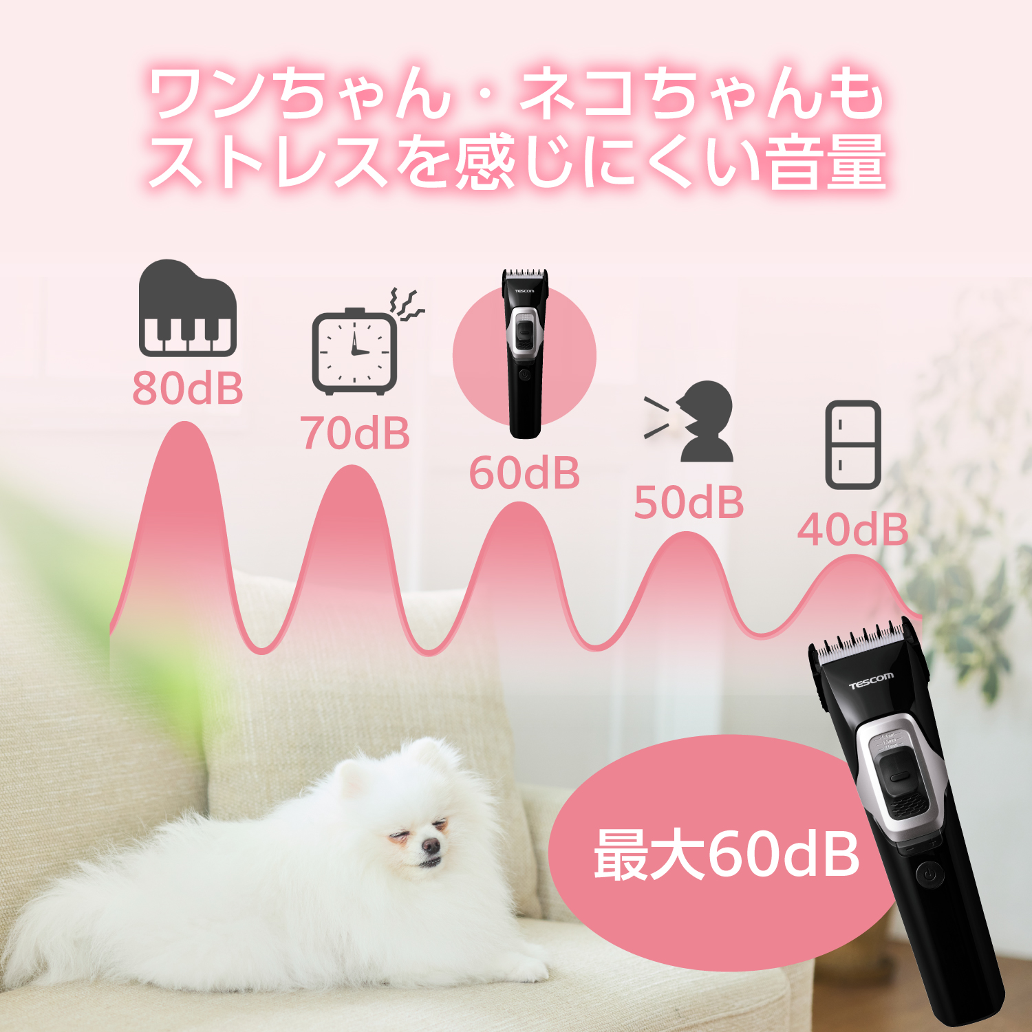 ペット用コードレスバリカン | エレコムダイレクトショップ本店はPC