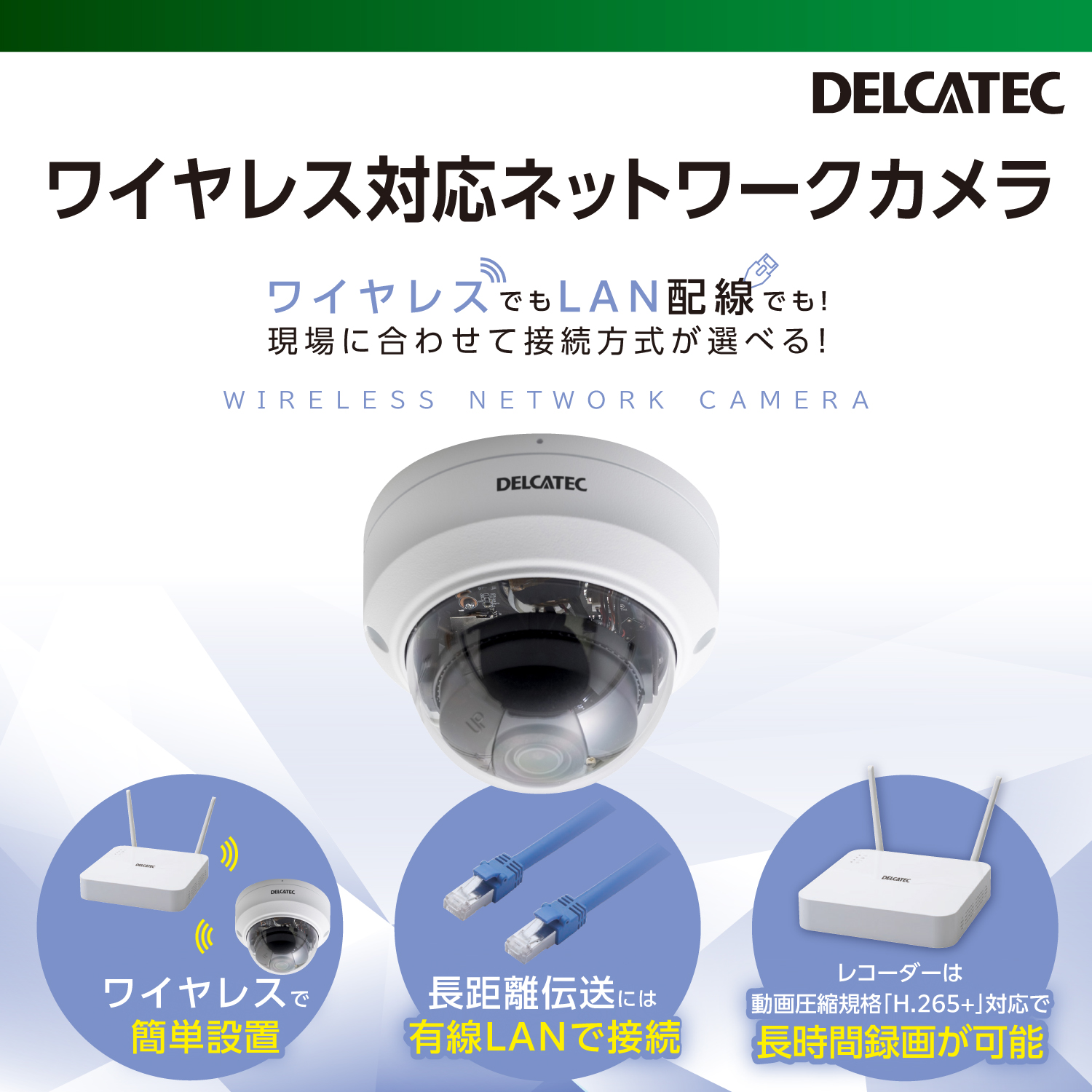ドーム型ワイヤレス対応ネットワークカメラ | エレコムダイレクト