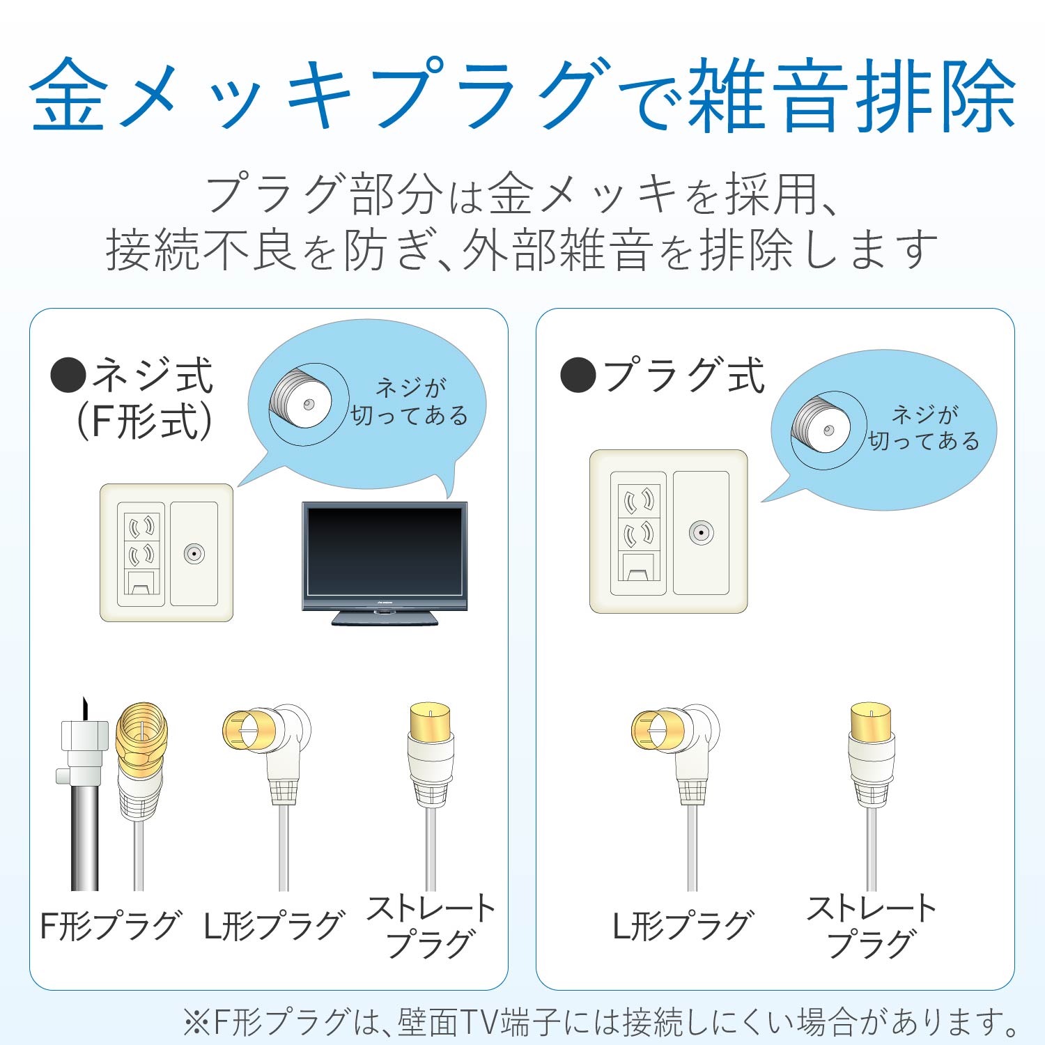 テレビ接続用同軸ケーブル | エレコムダイレクトショップ本店はPC周辺